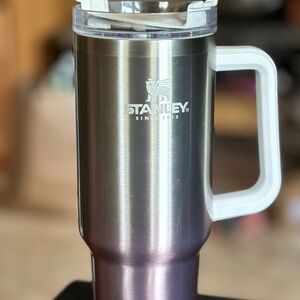 40z Rose silver ombré Stanley cup tumbler